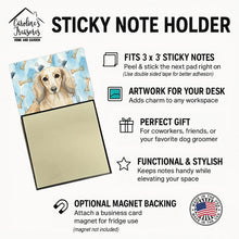 Load image into Gallery viewer, Longhaired Cream Dachshund Coworker Watercolor Sticky Note Holder