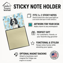 Load image into Gallery viewer, Black and White English Springer Spaniel Coworker Watercolor Sticky Note Holder