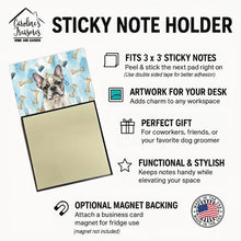 Load image into Gallery viewer, Pied French Bulldog Coworker Watercolor Sticky Note Holder