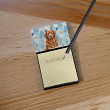 Load image into Gallery viewer, Reddish Brown Great Pyrenees Coworker Watercolor Sticky Note Holder