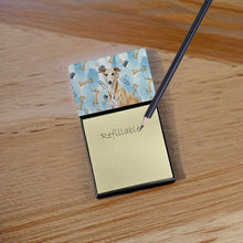 Load image into Gallery viewer, Fawn Greyhound Coworker Watercolor Sticky Note Holder
