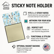 Load image into Gallery viewer, White Greyhound Coworker Watercolor Sticky Note Holder