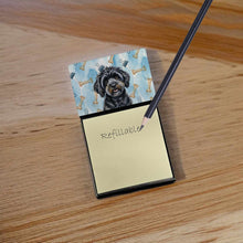 Load image into Gallery viewer, Black Havanese Coworker Watercolor Sticky Note Holder