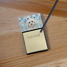 Load image into Gallery viewer, White Havanese Coworker Watercolor Sticky Note Holder