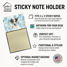 Load image into Gallery viewer, White and Black Jack Russell Terrier Coworker Watercolor Sticky Note Holder