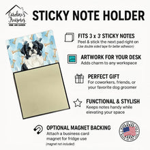 Load image into Gallery viewer, Black and White Japanese Chin Coworker Watercolor Sticky Note Holder