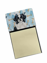 Load image into Gallery viewer, Black and White Japanese Chin Coworker Watercolor Sticky Note Holder