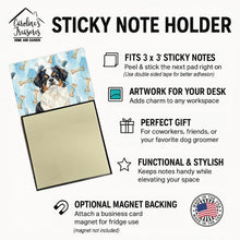 Load image into Gallery viewer, Tricolor Japanese Chin Coworker Watercolor Sticky Note Holder