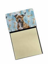 Load image into Gallery viewer, Brindle Staffordshire Bull Terrier Coworker Watercolor Sticky Note Holder