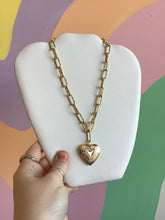 Load image into Gallery viewer, Titanium Heart Locket Necklace