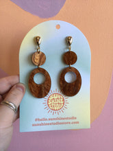 Load image into Gallery viewer, Copper Autumn Statement Earrings