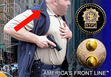 Load image into Gallery viewer, PBX-012-A NYPD Detective Lapel Pin with dual pin posts and deluxe locking clasps