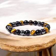 Load image into Gallery viewer, Triple Protection Natural Stone Bracelet