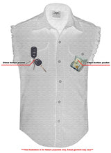 Load image into Gallery viewer, Men's Black Lightweight Sleeveless Denim Shirt