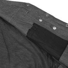 Load image into Gallery viewer, Women's Rough Rub-Off Raw Finish Broken Gray Denim Vest