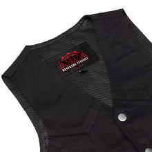 Load image into Gallery viewer, Women's 6 Pocket Denim Utility Vest - Black