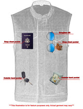 Load image into Gallery viewer, Men's Blue Rough Rub-Off Raw Finish Denim Vest