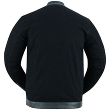 Load image into Gallery viewer, Men's Full Cut Denim Jacket – Leather Trim &amp; Hidden Pockets