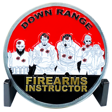 Load image into Gallery viewer, DL3-07 Firearms Instructor Down Range Police Military Target Challenge Coin