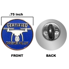 Load image into Gallery viewer, PBX-009-E Certified UAS FAA Commercial Drone Pilot lapel pin