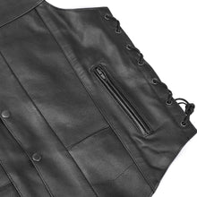 Load image into Gallery viewer, Men's Line Ranger Multi-Pocket Motorcycle Vest - Black