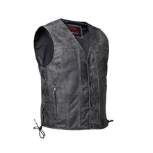 Load image into Gallery viewer, Men's Gray Single Back Panel Smart Access Pockets Vest