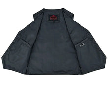 Load image into Gallery viewer, Men's Traditional Light Weight Black Leather Motorcycle Vest