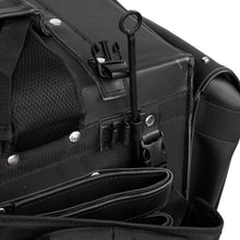 Load image into Gallery viewer, Leather Black PVC Large 4 Piece Motorcycle Touring Tail Bag wi