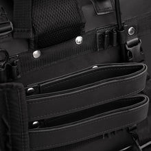 Load image into Gallery viewer, Leather Black PVC Large 4 Piece Motorcycle Touring Tail Bag wi