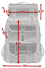 Load image into Gallery viewer, Updated Touring Sissy Bar Bag w/ Studs