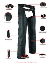 Load image into Gallery viewer, Tall Classic Leather Chaps with Jeans Pockets