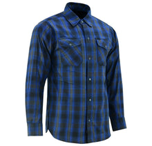 Load image into Gallery viewer, Flannel Shirt - Daze Blue and Black