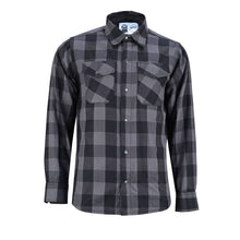 Load image into Gallery viewer, Flannel Shirt - Gray and Black