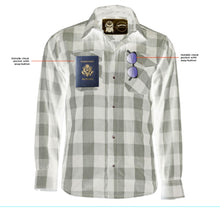 Load image into Gallery viewer, Flannel Shirt - Gray and Black