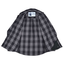 Load image into Gallery viewer, Flannel Shirt - Gray and Black