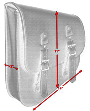 Load image into Gallery viewer, Left Side Synthetic Leather Swing Arm Bag W/ Buffalo Snaps