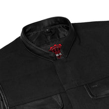 Load image into Gallery viewer, Canvas Material Single Back Panel Concealment Vest W/Leather Tr