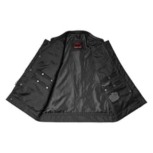 Load image into Gallery viewer, Canvas Material Single Back Panel Concealment Vest W/Leather Tr