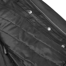 Load image into Gallery viewer, Classic Star Black Men's Leather Motorcycle Jacket – Adjustable Fit