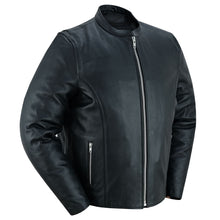 Load image into Gallery viewer, Men's Classic Black Scooter Leather Jacket