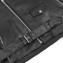Load image into Gallery viewer, Freedom Rider Black Men's Leather Jacket – Eagle Embossed