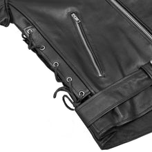 Load image into Gallery viewer, Freedom Rider Black Men's Leather Jacket – Eagle Embossed