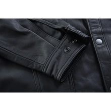 Load image into Gallery viewer, Men's Premium Lightweight Black Leather Shirt