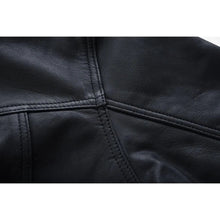 Load image into Gallery viewer, Men's Premium Lightweight Black Leather Shirt