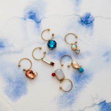 Load image into Gallery viewer, Jeweled wine charms, pastels