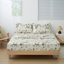 Load image into Gallery viewer, DaDalogy Enchanted Meadow Bed in a bag Set - Victoria Garden Delicate Floral Symphony in Beige, Rose, and Soft Green, Luxuriously Soft Quilted Set