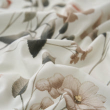 Load image into Gallery viewer, DaDalogy Enchanted Meadow Bed in a bag Set - Victoria Garden Delicate Floral Symphony in Beige, Rose, and Soft Green, Luxuriously Soft Quilted Set