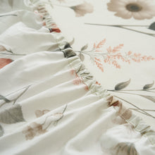 Load image into Gallery viewer, DaDalogy Enchanted Meadow Bed in a bag Set - Victoria Garden Delicate Floral Symphony in Beige, Rose, and Soft Green, Luxuriously Soft Quilted Set