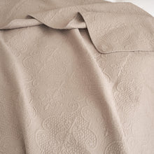 Load image into Gallery viewer, DaDa Bedding Neutral Taupe Beige Sandy Elegant Matelasse Cotton Quilted Bedspread Set (JHW-585)