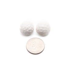 Load image into Gallery viewer, White Moon Rock Retro Button Stud Earrings